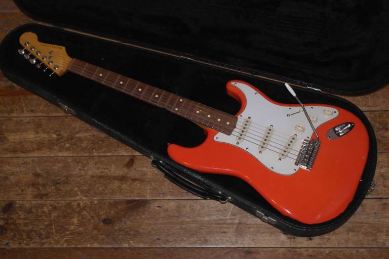 2015 Nash USA 63 Stratocaster neck on custom RETRO 169 nitrocellulose relic body, Fat 50s pickups