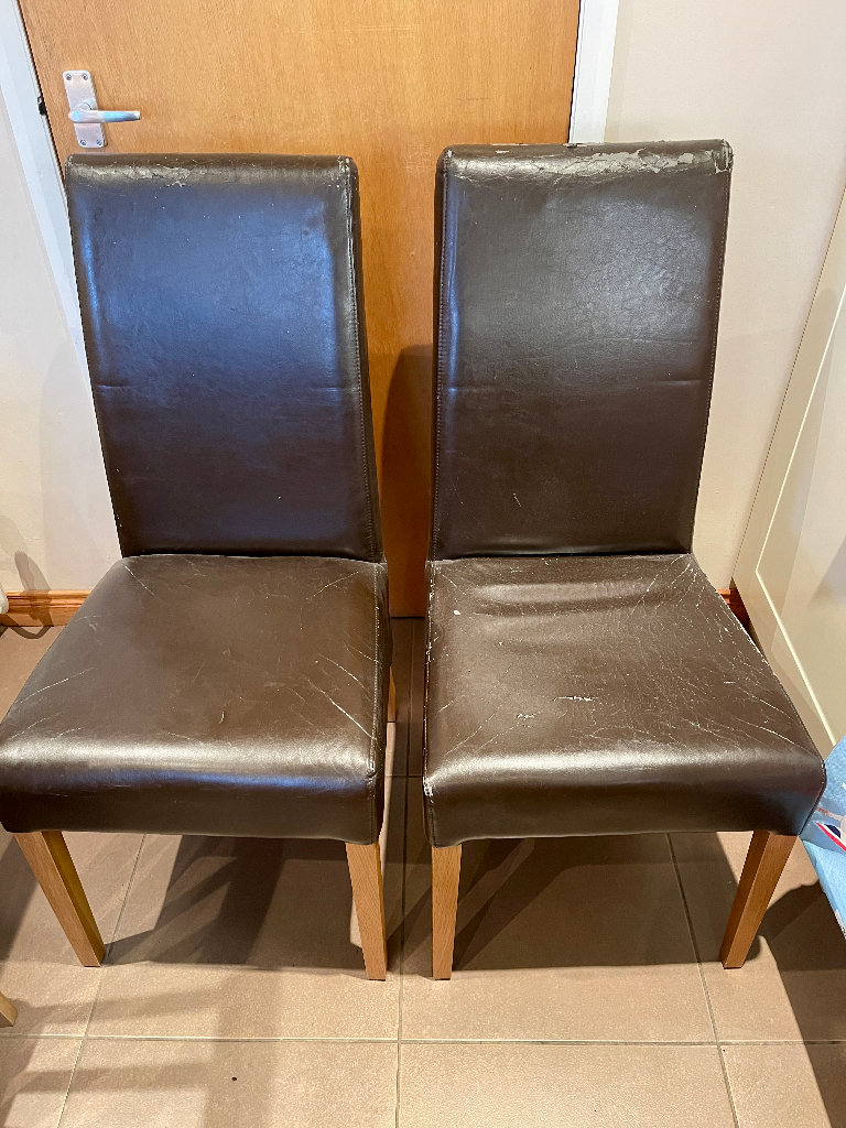 Set of x6 quality dining chairs, upcycle/restoration project 