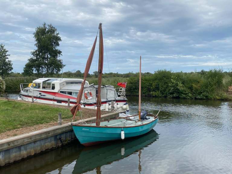Drascombe lugger and trailer 