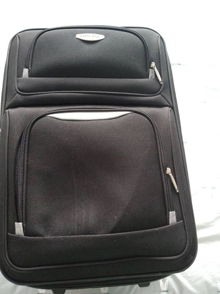 Black Expanding Fabric Pre-loved Suitcase – 26” – Good Condition  