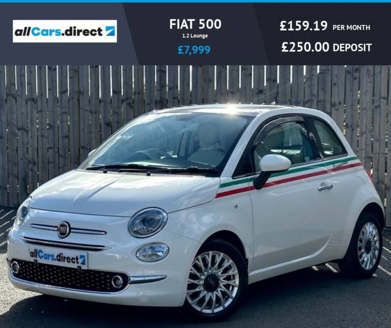 2019 Fiat 500 1.2 Lounge 3dr HATCHBACK PETROL Manual