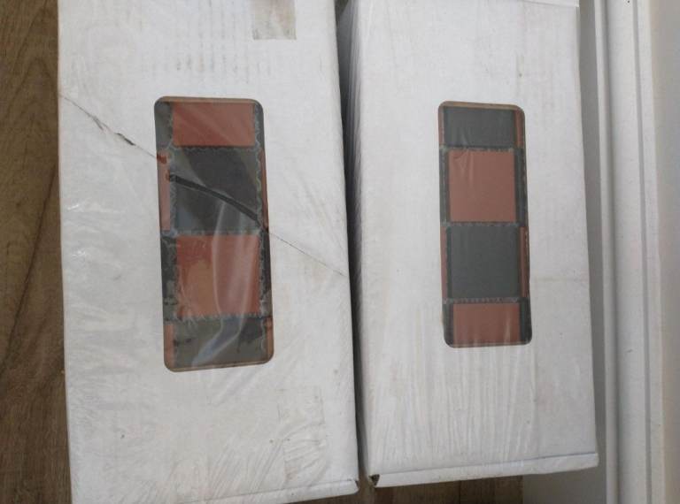 Red Black Mosaic Floor Tiles 2 New Boxes