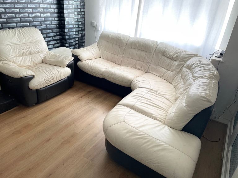 Corner 5 seater sofa, a recliner sofa, a round revolving sofa
