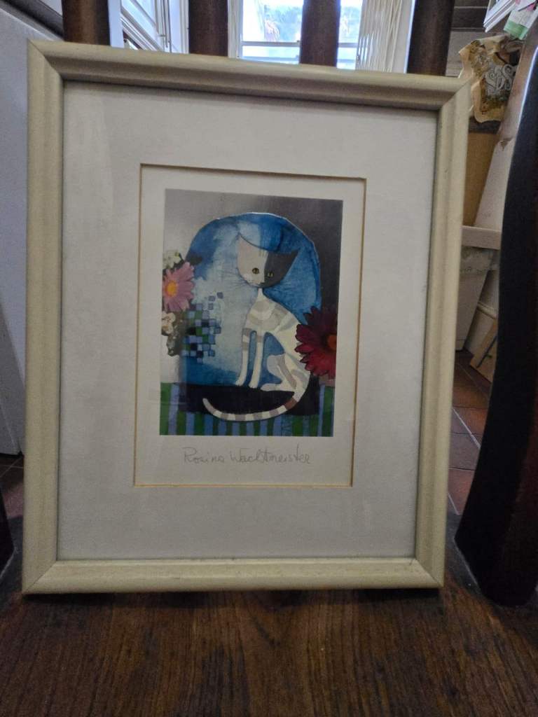 Framed print of cat