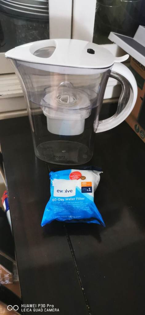 Aqua Optima Evolve Water Filter Jug with New Filter