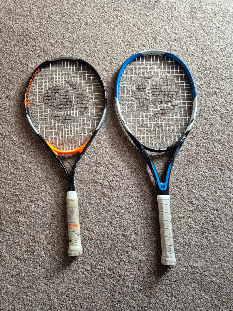 SET OF TENNIS RACKETS AND SQUASH RACKET
