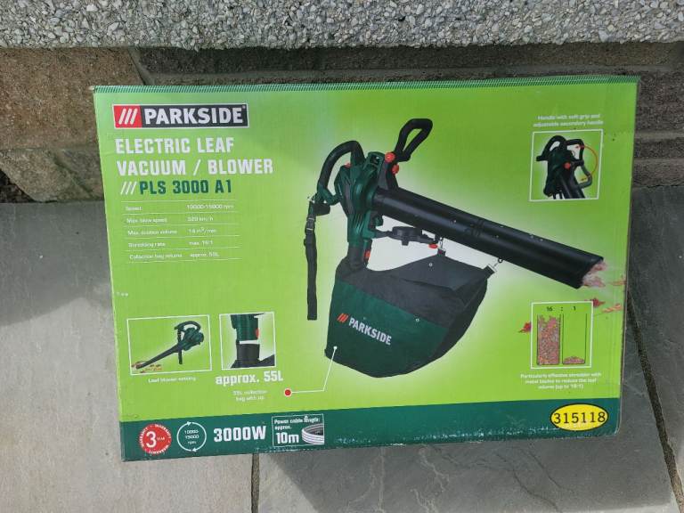 ELECTRIC GARDEN VAC/BLOWER/SHREDDER