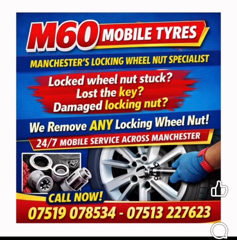 Locking wheel nut removal Manchester 