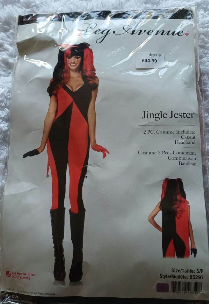 Leg Avenue Jingle Jester Costume – New, Size S/P