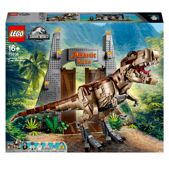 NEW - LEGO Jurassic World: Jurassic Park Gate T-Rex Rampage (75936) Retired