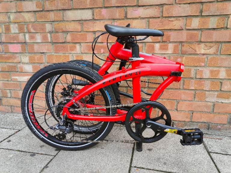 SERVICED (6182) 20" CARRERA INTERCITY Disc 8-speed Aluminium Folding BIKE Men Women Fold-Up BICYCLE