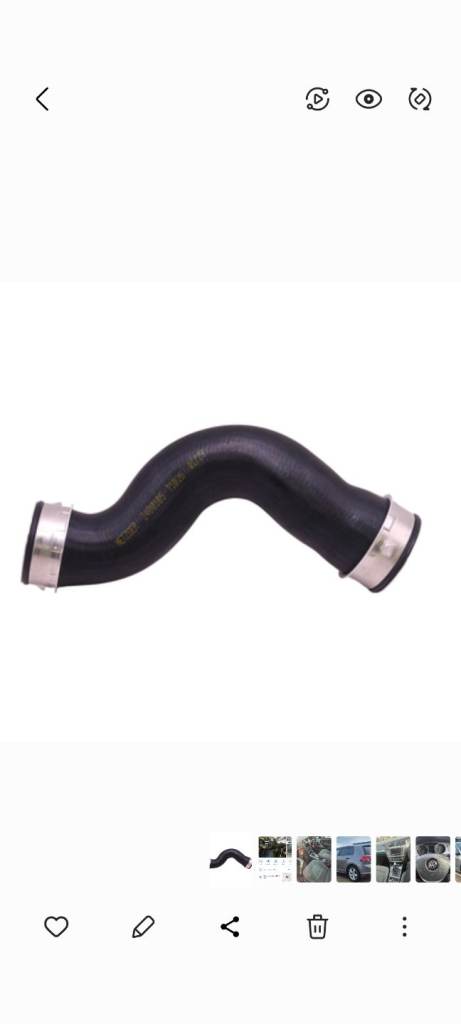 Golf Mk5 Golf GT Sport 1.4 Tsi Turbo Intercooler Pipe. £20