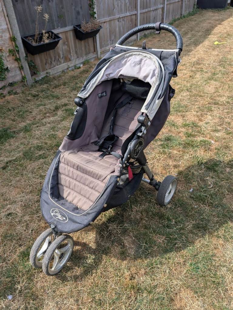 Baby Jogger City Mini Stroller - Grey/Brown, Good Condition