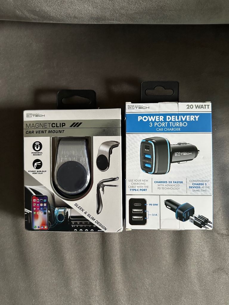Car Interior Accessories Phone Holder & Car Socket Converter