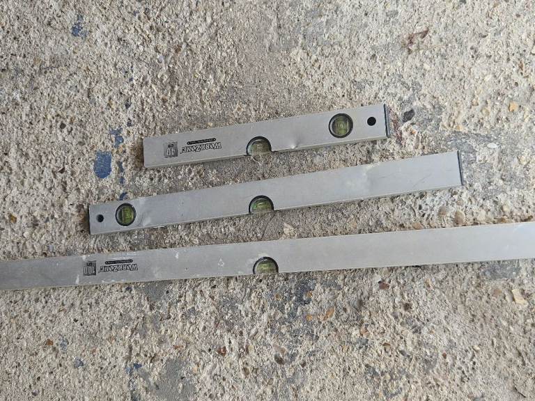 Workzone Spirit Levels Set – 3 Sizes, Good Condition