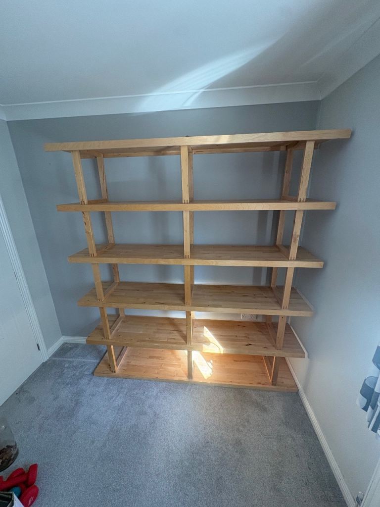 Large Wooden Bookcase / Shelving Unit – Good Condition