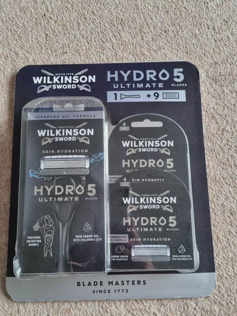 Wilkinson Sword Hydro 5 Ultimate Razor & 9 Blades – NEW