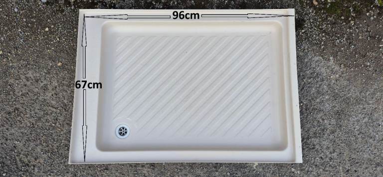 Shower tray for camper caravan motorhome boat.