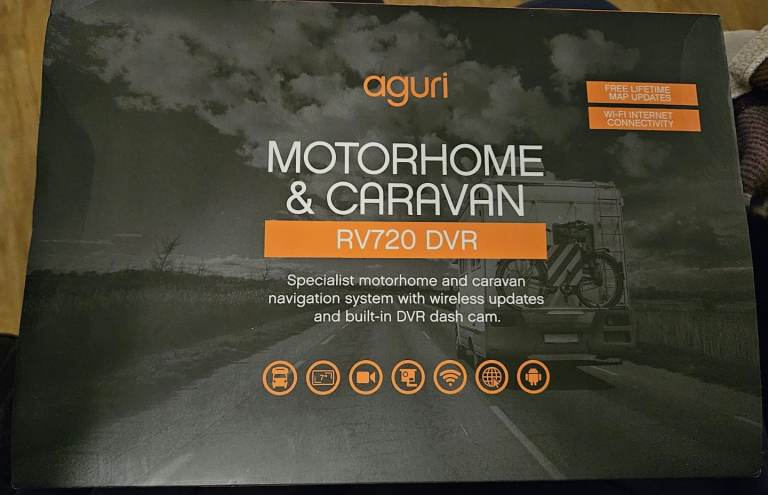 Aguri Motorhome and Camper Satnav and Dashcam