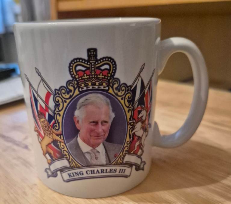 King Charles Coronation mug. New