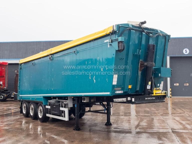 WEIGHTLIFTER 67ydÂ³ GRAIN SPEC ALLOY BULK TIPPER TRI AXLE TRAILER
