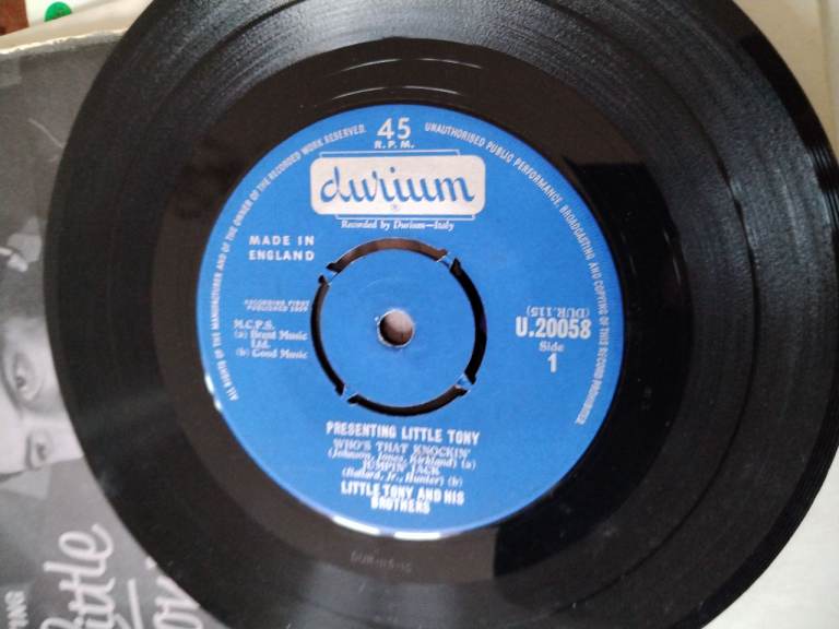 Presenting little Tony Vinyl record