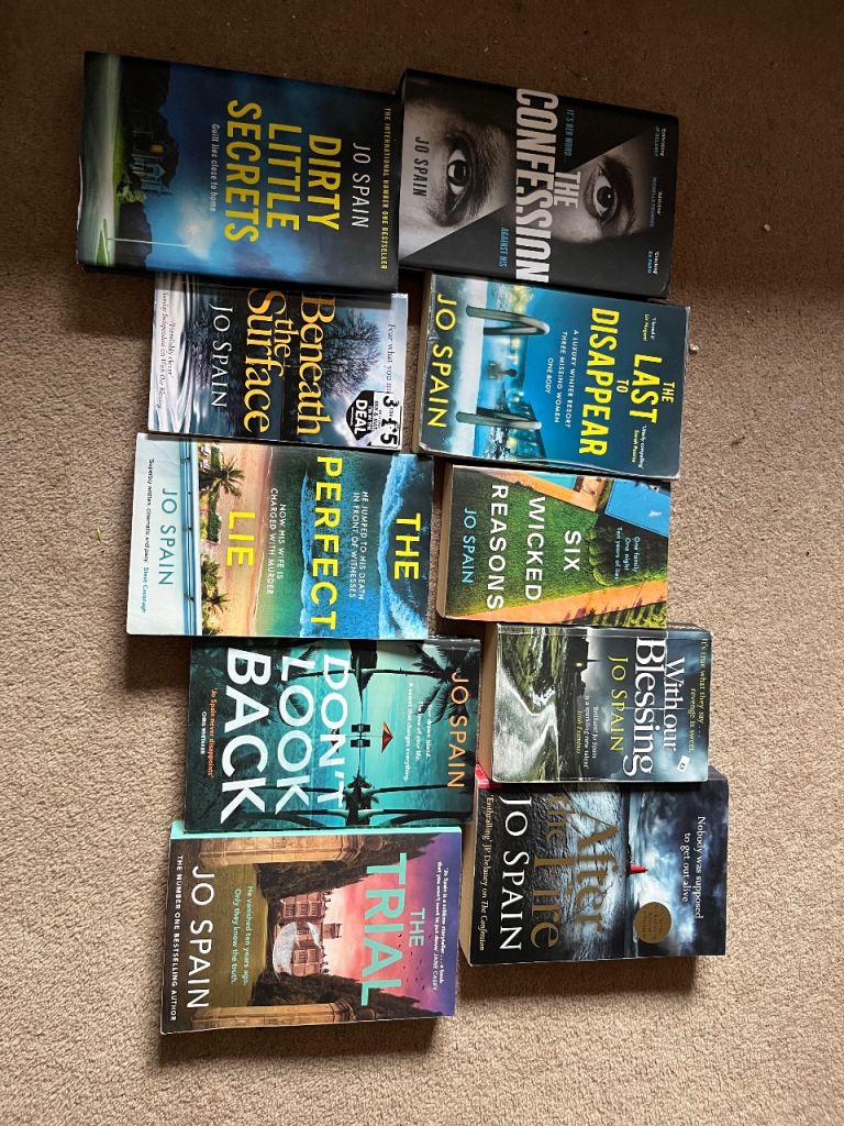 Jo Spain Thriller Books Bundle – 8Titles, Good Condition