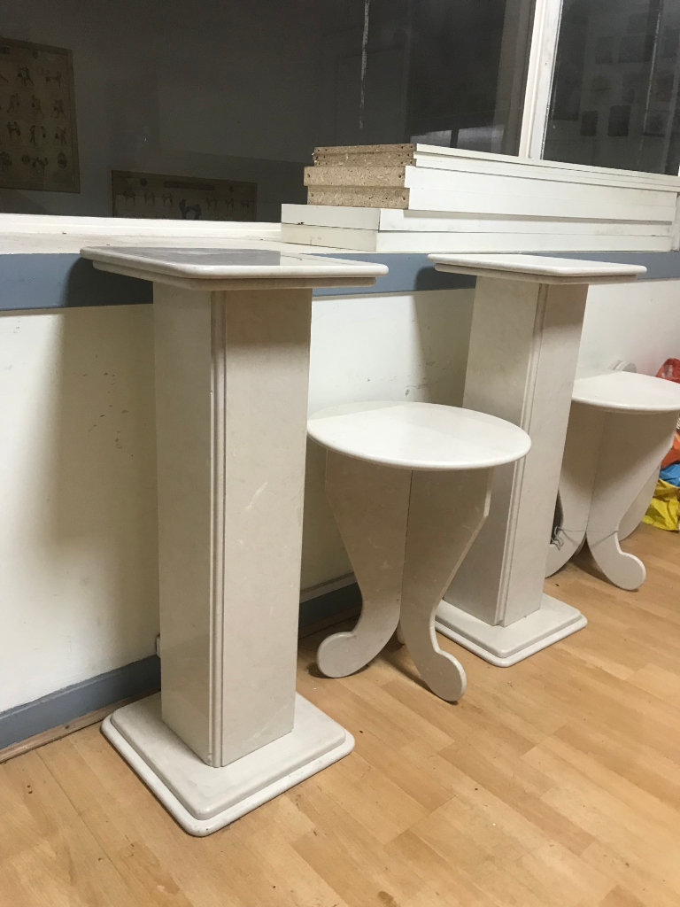  Marble Large Marble Stand Ideal Indoors or Conservatory