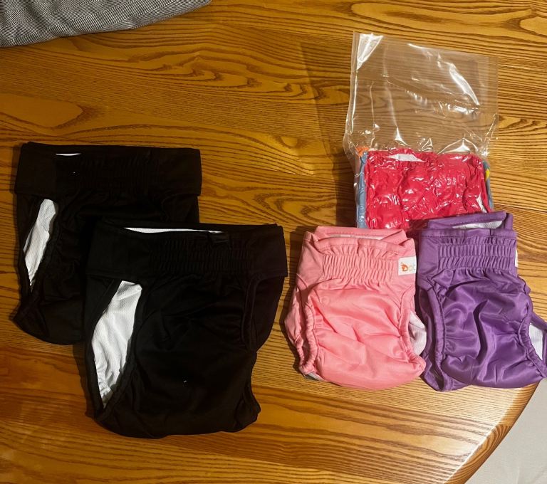 Dog nappies small and large - washable 
