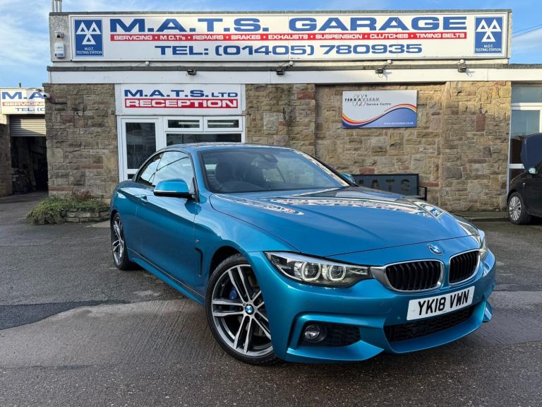 2018 BMW 4 Series 430d M Sport 2dr Auto [Professional Media] CONVERTIBLE Diesel Automatic