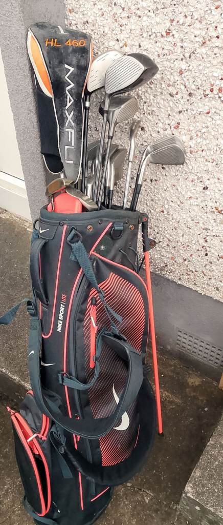 Nike Golf Club Set with Maxfli Driver and Bag