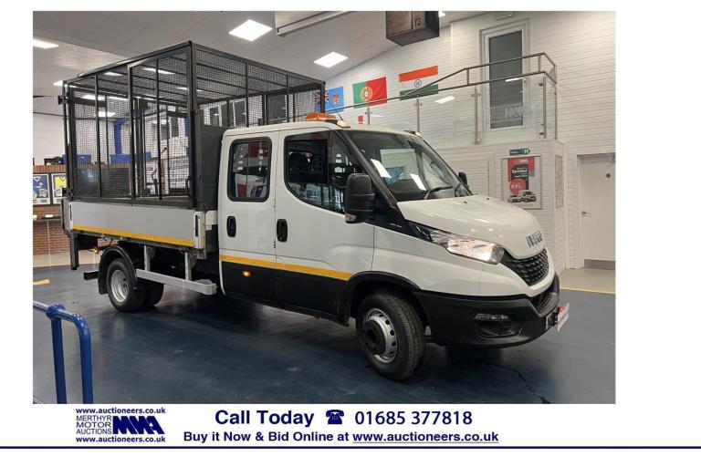2019 Iveco Daily 70C16 3.0D 160PS 4100WB 7 SEAT CAGED TIPPER C/W TAIL LIFT. ----------------  Die...