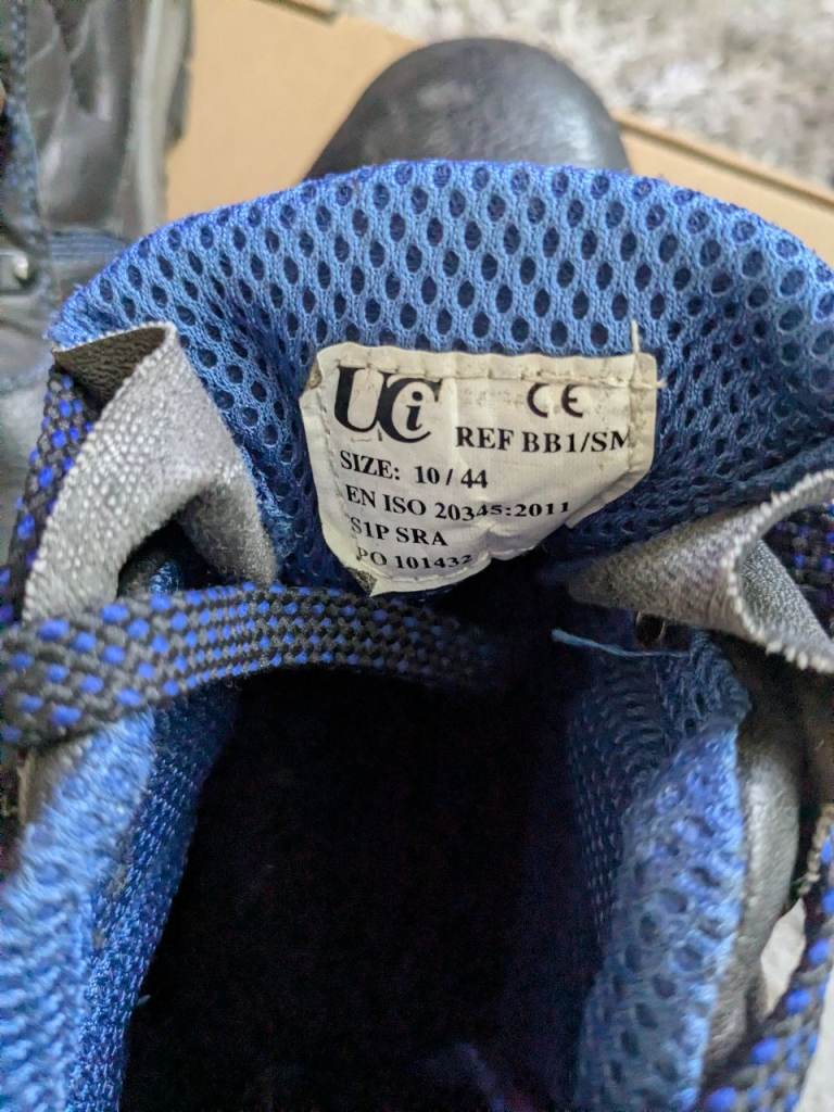 Men's steel toe cap boots size 10