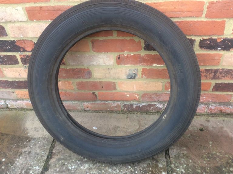 2 Old Car Tyres 