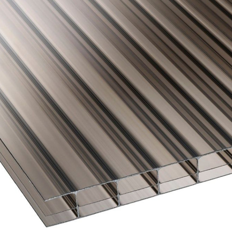 High Impact 16mm Bronze Polycarbonate Roofing Sheets 3000x1200mm
