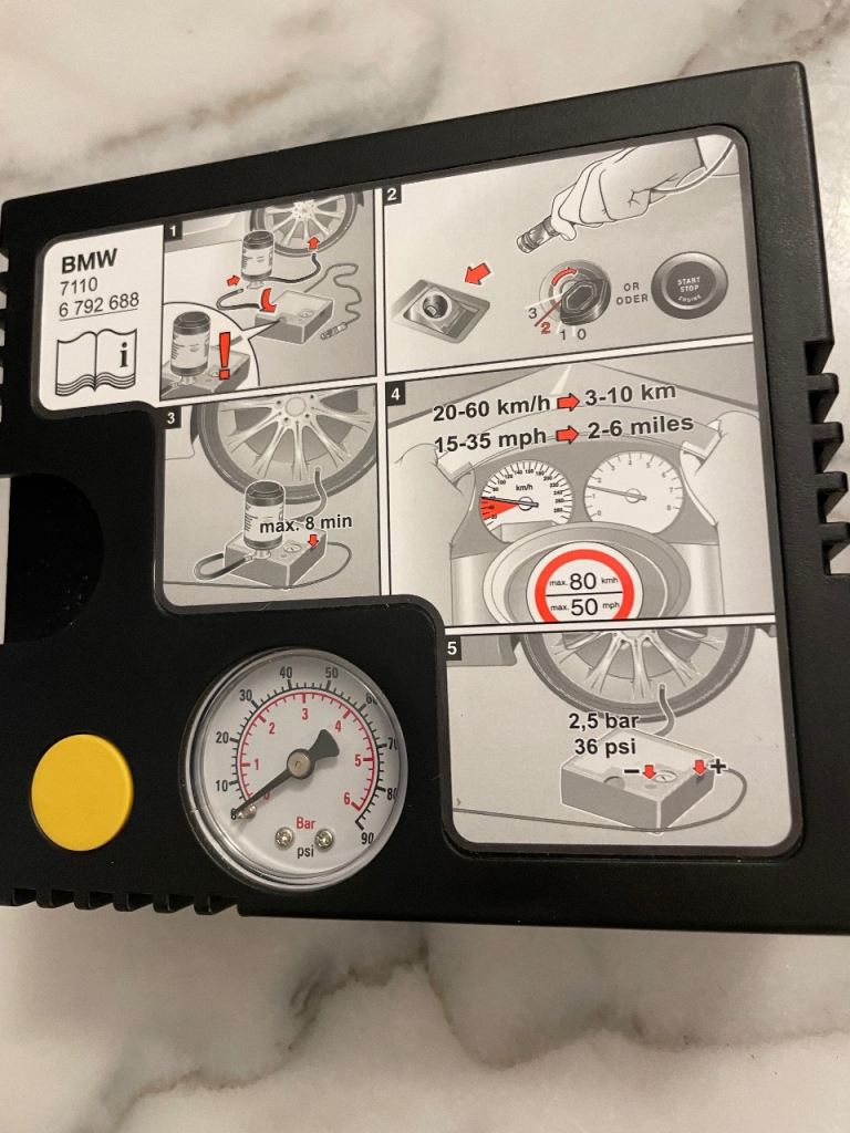 BMW Compressor Tyre Repair Kit