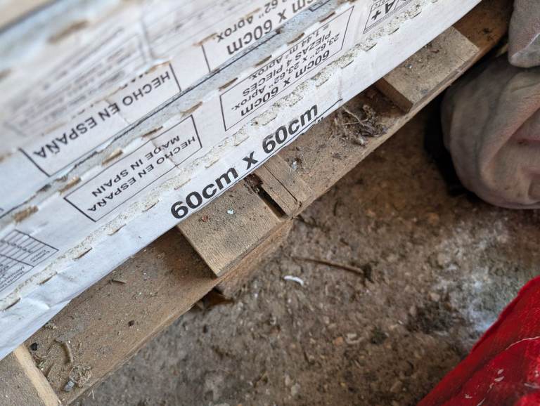 Large white ceramic tiles for floor or wall