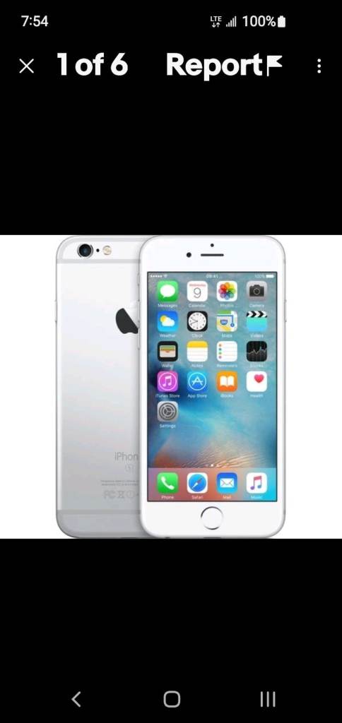 Apple iPhone 6s - Silver, 32GB Storage