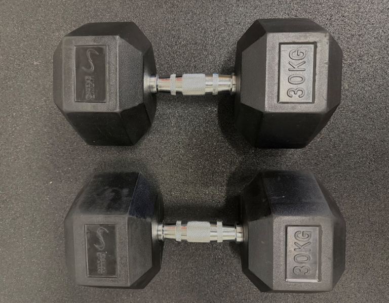 Ultimo Sports Hex Dumbbells 30kg set of 2
