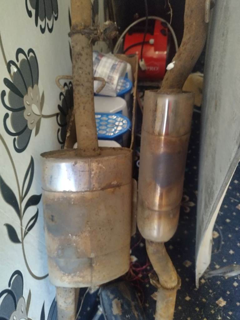 Reliant scimiter stainless steel exhaust se5a