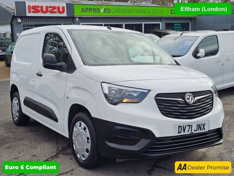 2021 Vauxhall Combo White 1.5 Turbo D Euro 6 panel van, 16,500 miles, ULEZ compliant, 5-Speed m P...