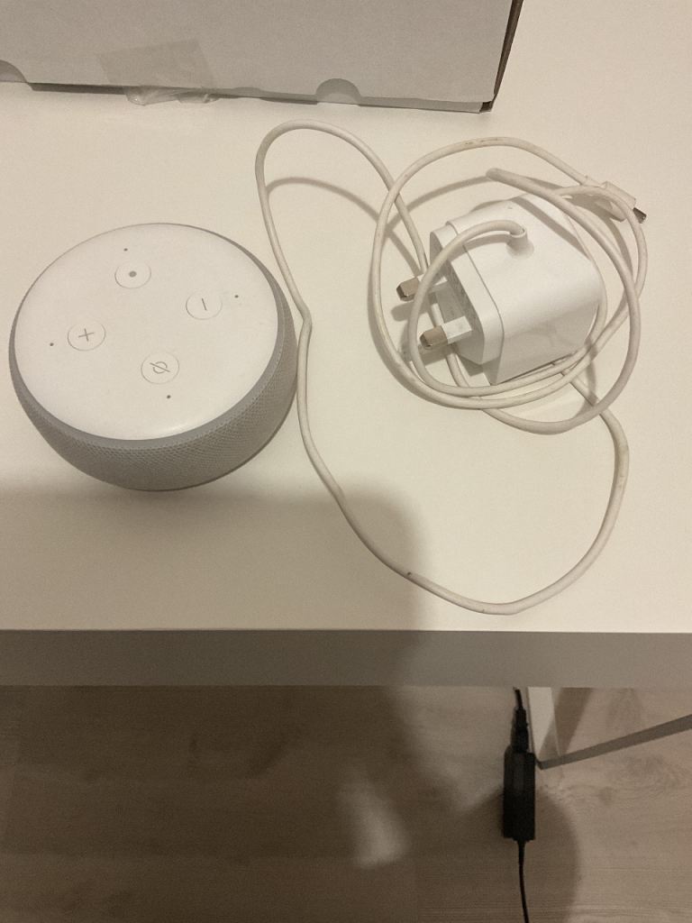 Amazon Echo Dot (3rd Gen) Smart Speaker with Power Adapter