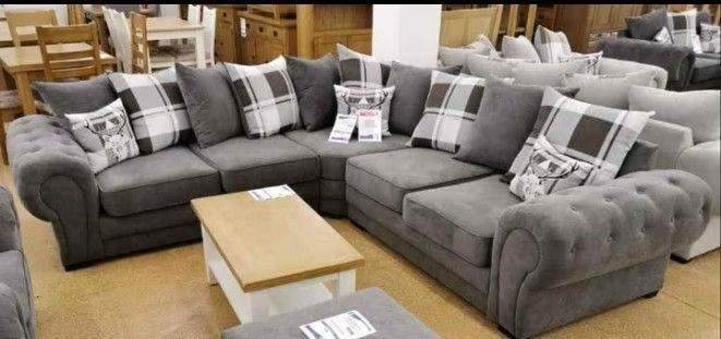 BEST PRICE ~Corner 5 Seater Sofa Grey Color>>Free Delivery Order Now Cash On Delivery Quick Delivery