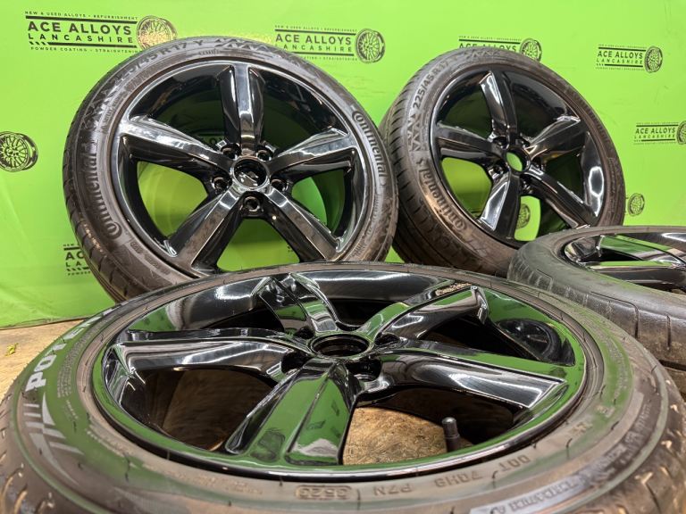 *REFURBISHED* GENUINE OEM AUDI A3 17” 5x112 ALLOY WHEELS + TYRES VW CADDY GOLF