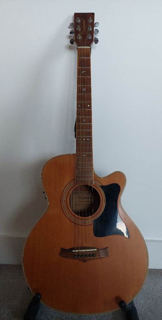 image for Tanglewood TW145SC Acoustic/Electric Guitar with hard case and stand