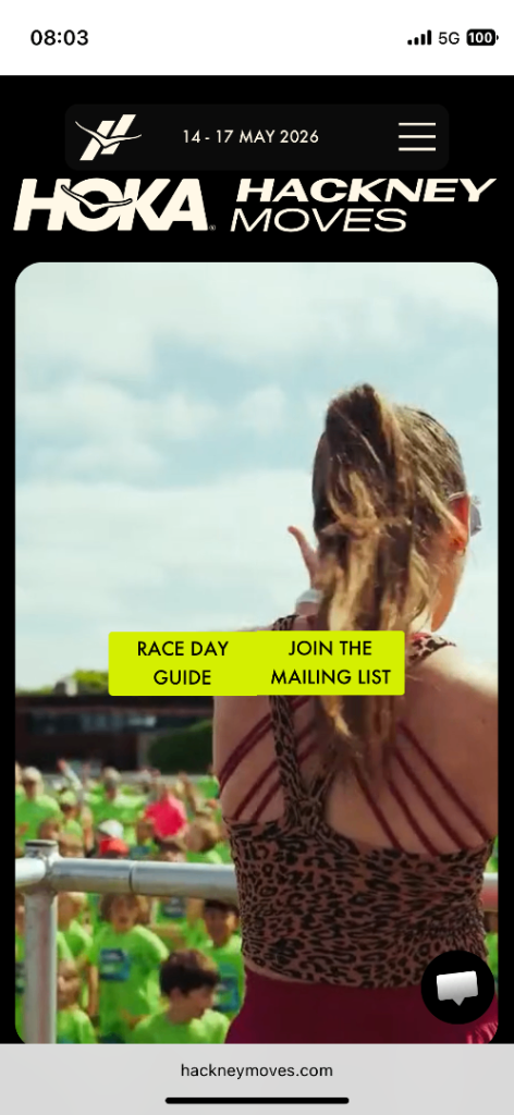 Hackney Half marathon ticket