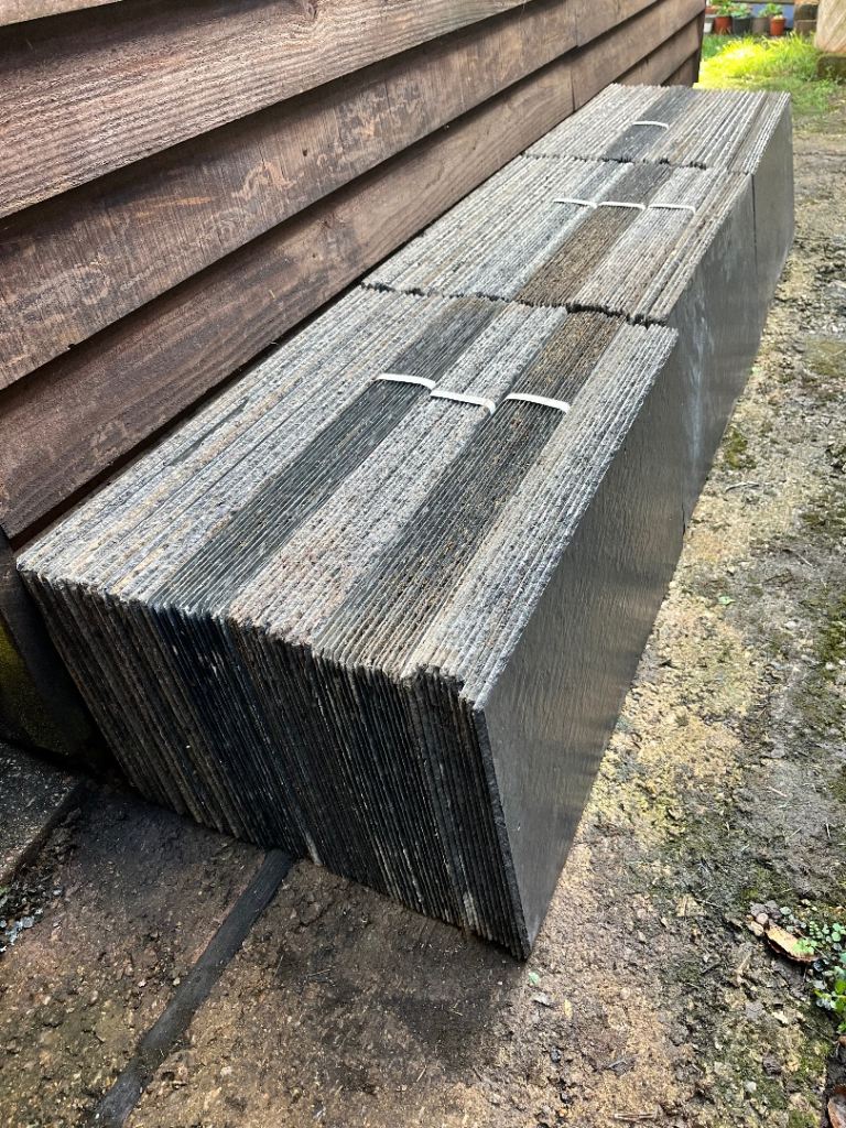ROOF SLATES Cedral Blue/Black Rivendale Fibre Cement Slate Roof Tile 600mm x 300mm