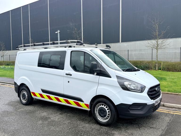 2018/68 FORD TRANSIT CUSTOM 6 SEATER FACTORY CREW CAB VAN-2.0 TDCI 130 PS L2 LWB