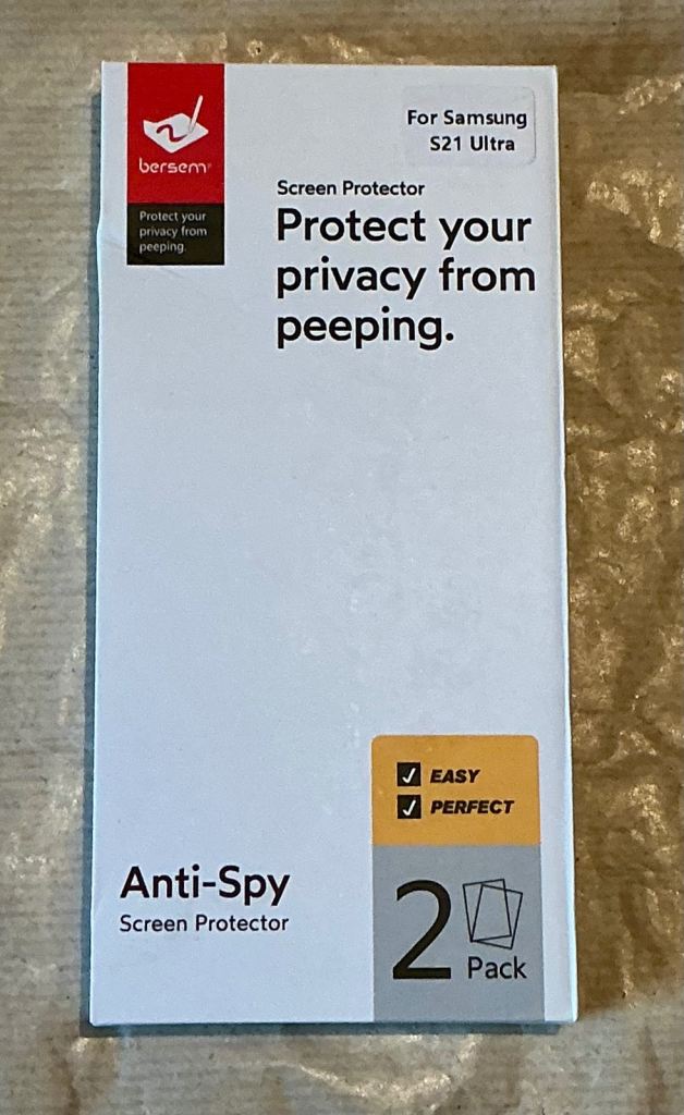 Bersem TPU  Anti-Spy Screen Protector for Samsung Galaxy S21 Ultra ~ £1 each