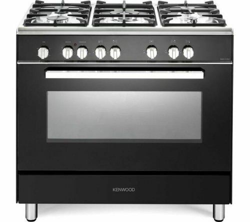 Kenwood Black Gas Range Cooker with 5 Burners – Good Condition